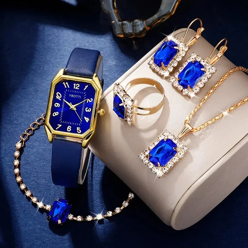 Luxury Watch With Leather Strap - Luxury Fashion Square Women's Watches Brand