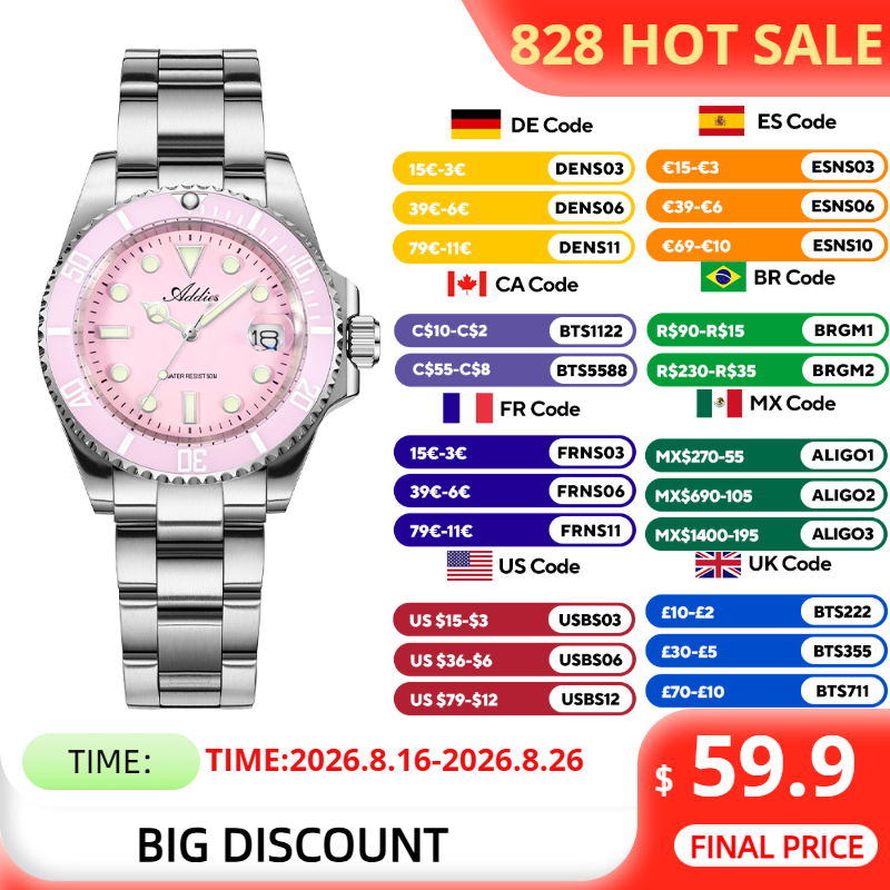 Luxury Watch Hand - ADDIES 36mm 50m Waterproof Women's Watches