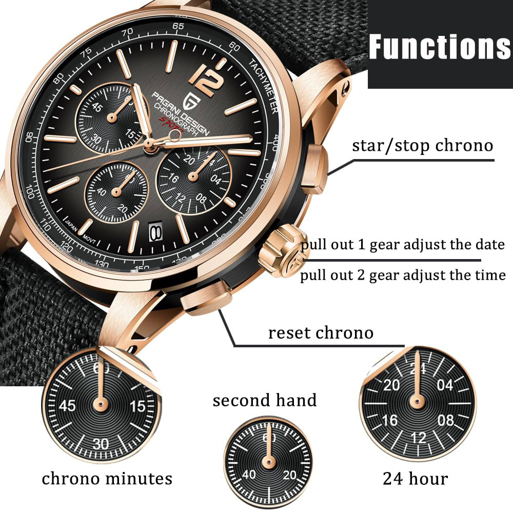 Luxury Watch Design - PAGANI DESIGN New Mens Watch 41mm