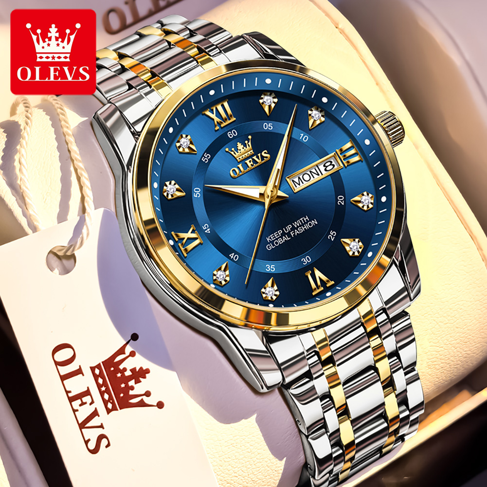 Luxury Watch Design - OLEVS Brand Fashion men's watches stainless