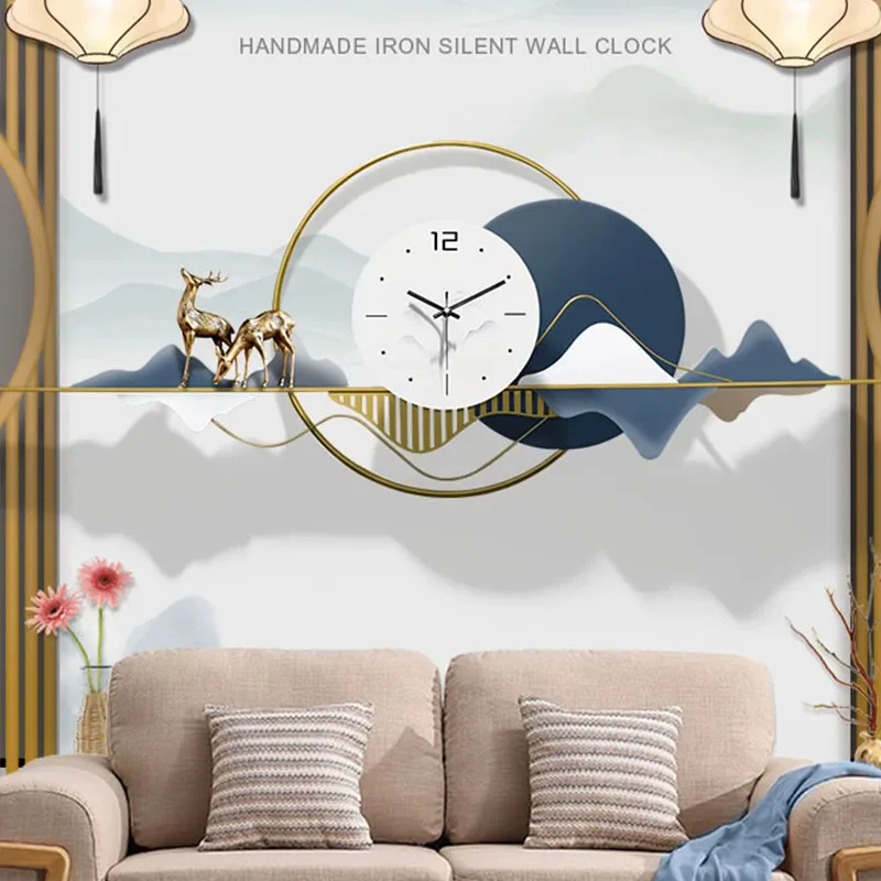 Luxury Watch Wall Clock - Mid Century Fashion Wall Clock Silent