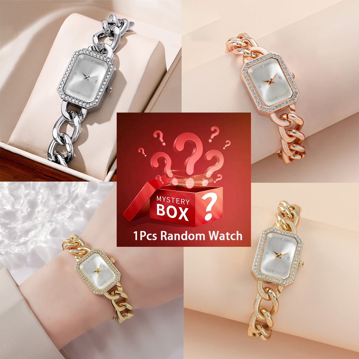 Mystery box contains 1randomco - Luxury Watch Hand recension och pris