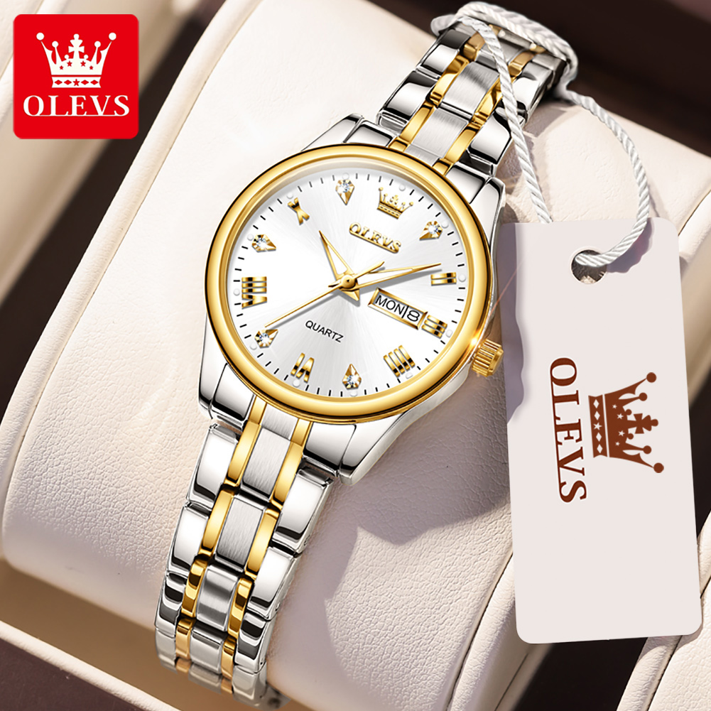 OLEVS 5563 New Fashion Women Q - Luxury Watch With Leather Strap recension och pris