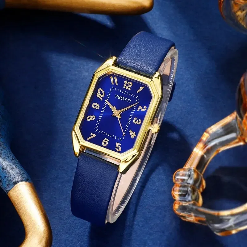 Luxury Fashion Square Women's  - Luxury Watch With Leather Strap recension och pris