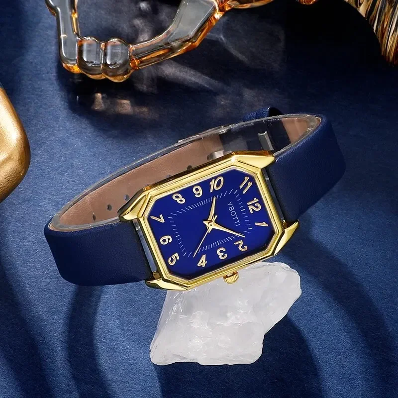 Luxury Fashion Square Women's  - Luxury Watch With Leather Strap recension och pris