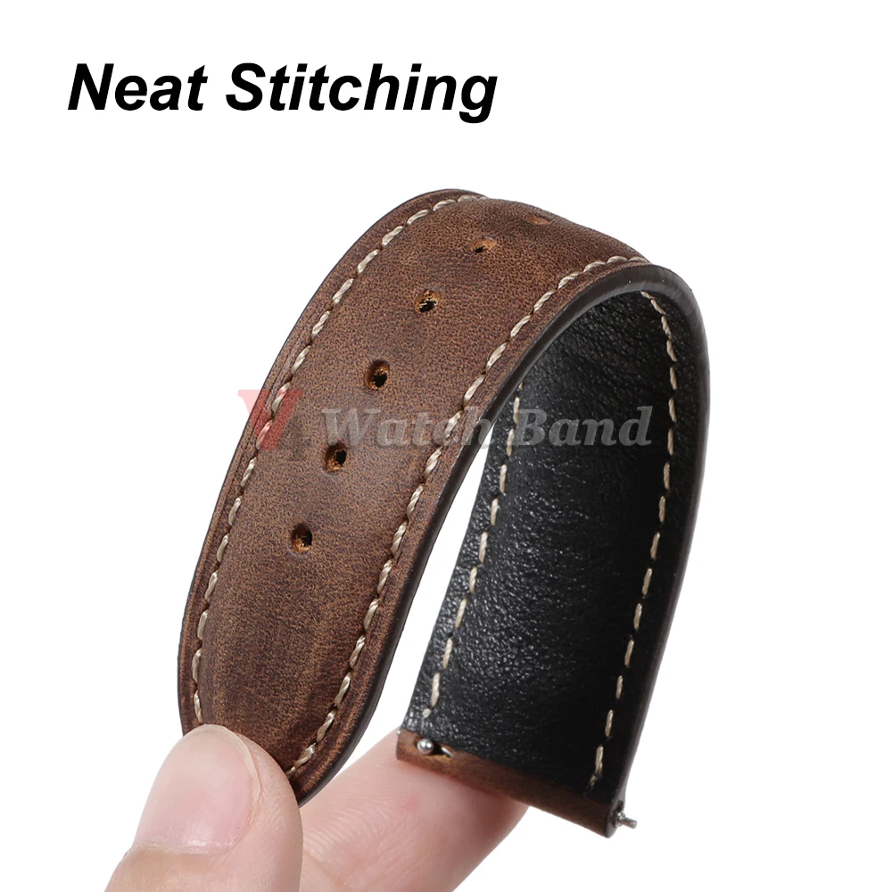 Genuine Calfskin Watchband for - Omega Watch Speedmaster recension och pris