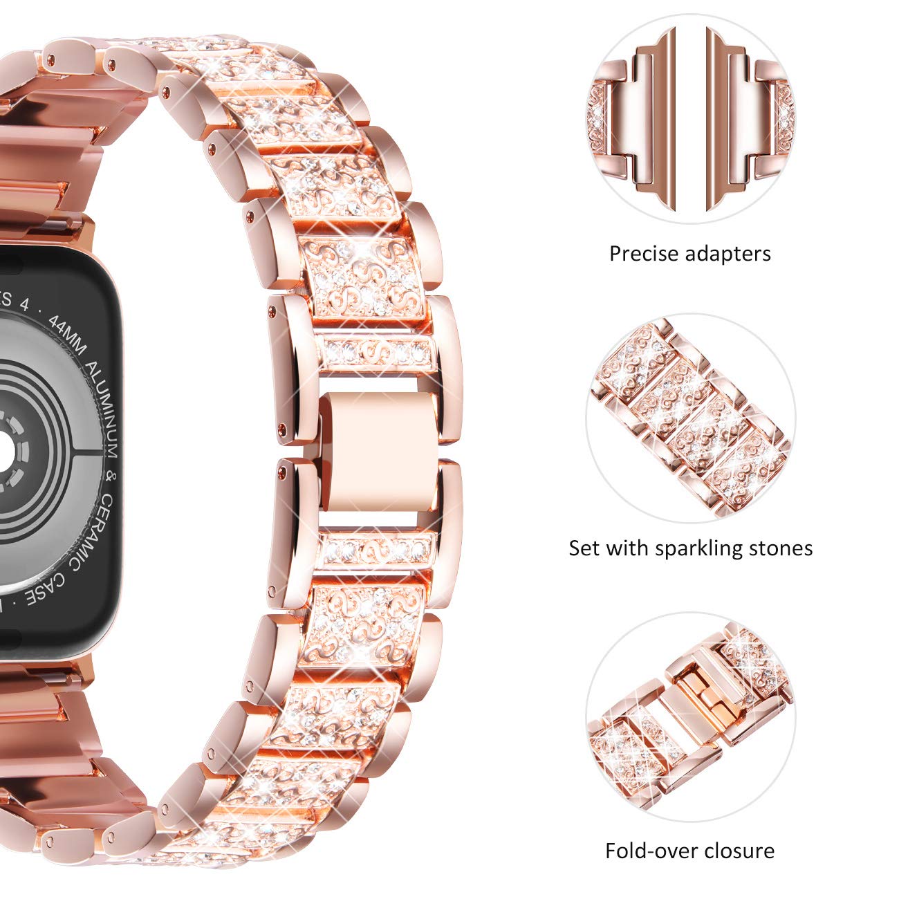 Case+Bling strap for Apple Wat - Luxury Watch Ap recension och pris
