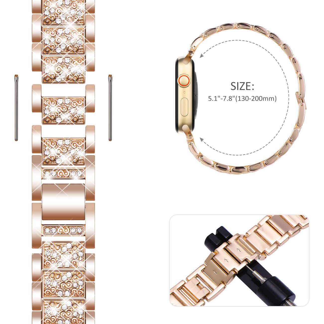 Case+Bling strap for Apple Wat - Luxury Watch Ap recension och pris