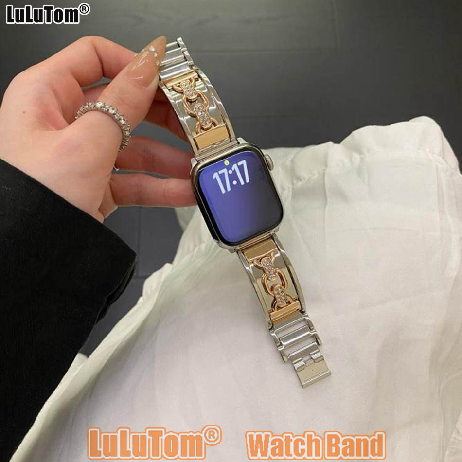 Luxury Double Loop Metal Brace - Luxury Watch Apple Bands recension och pris