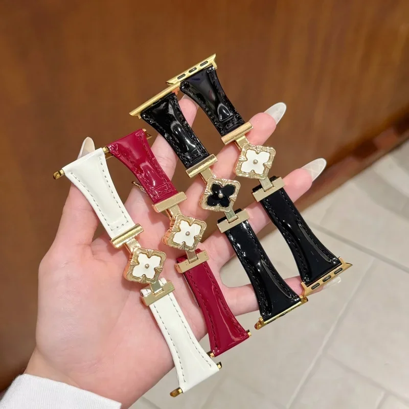 Advanced luxury leather strap  - Luxury Watch Apple Bands recension och pris