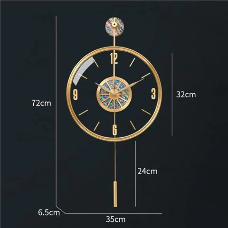 Alloy Seashell Wall Clock Sile - Luxury Watch Wall Clock recension och pris