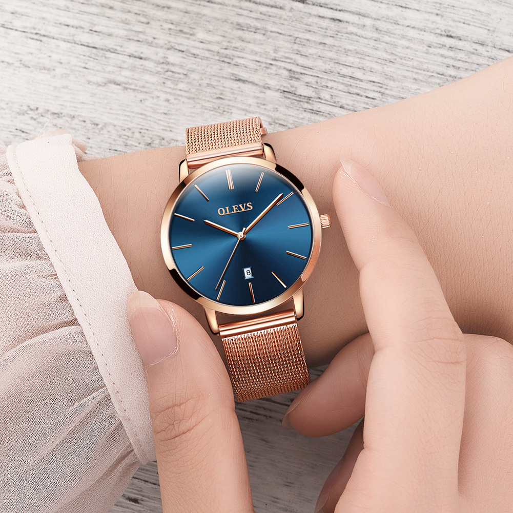 OLEVS Watches For Women Quartz - Luxury Watch With Leather Strap recension och pris
