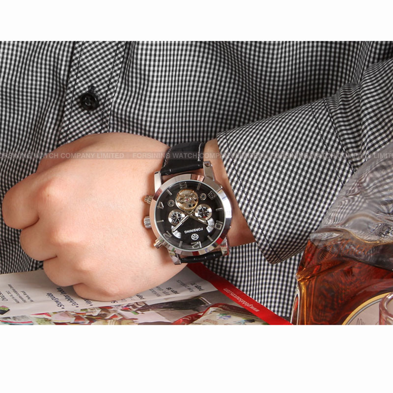 Forsining Fashion Mechanical M - Regulator Display Watch recension och pris