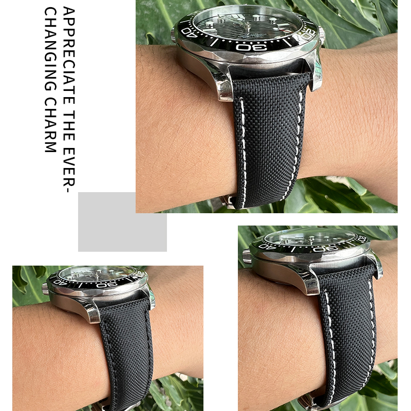 19mm 20mm 21mm 22mm Nylon Leat - Omega Watch Speedmaster recension och pris