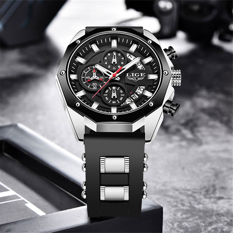 LIGE Fashion Outdoor Quartz Ma - Luxury Watch Strap recension och pris