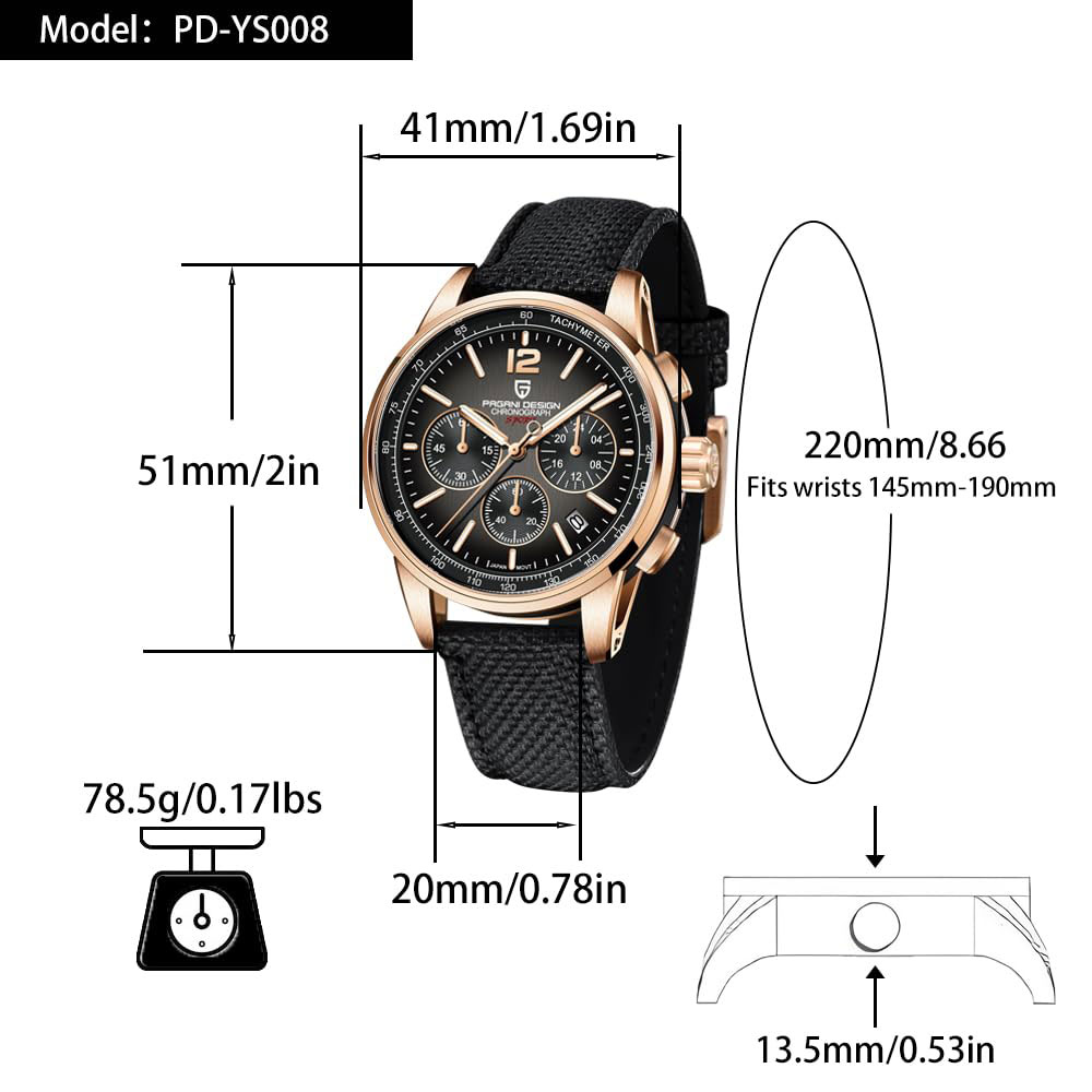 PAGANI DESIGN New Mens Watch 4 - Luxury Watch Design recension och pris