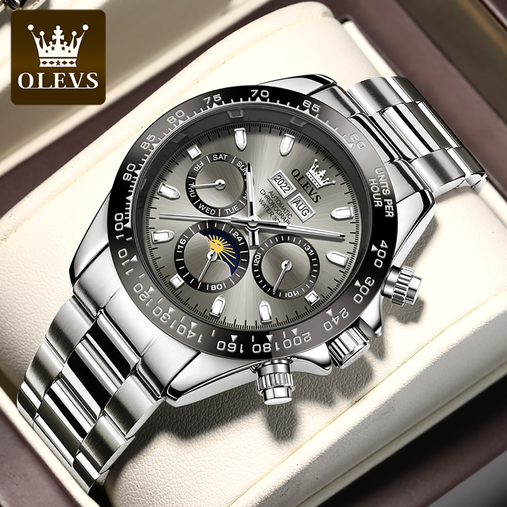 OLEVS 6654 Luxury Mens Watch C - Omega Watch Seamaster recension och pris