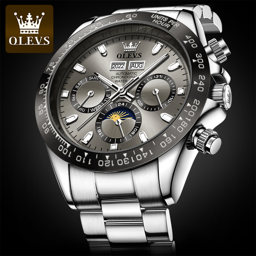 OLEVS 6654 Luxury Mens Watch C - Omega Watch Seamaster recension och pris