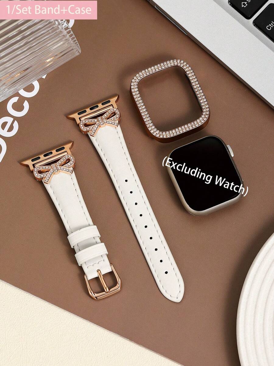 1/Set Luxury Rose Gold Diamond - Luxury Watch Apple Bands recension och pris
