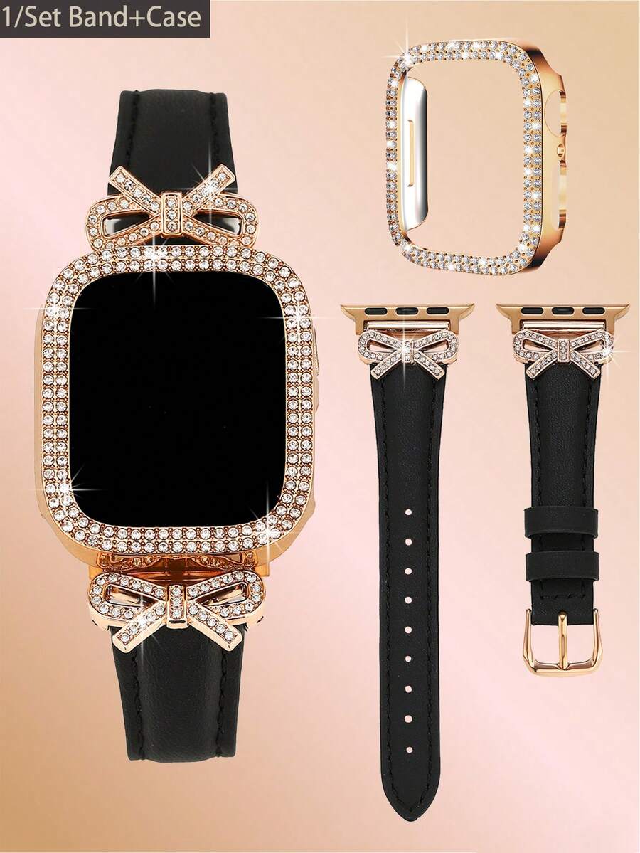 1/Set Luxury Rose Gold Diamond - Luxury Watch Apple Bands recension och pris