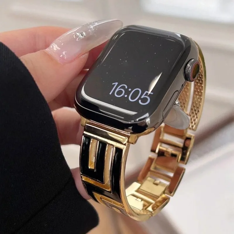 Luxury Metal Strap For Apple W - Luxury Watch Ap recension och pris