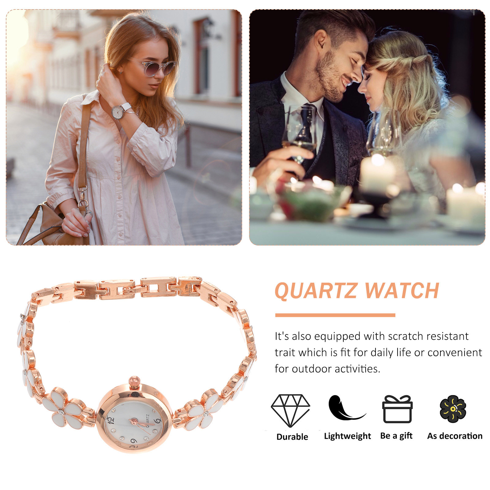 Exquisite Watch White Bracelet - Luxury Watch Hand recension och pris