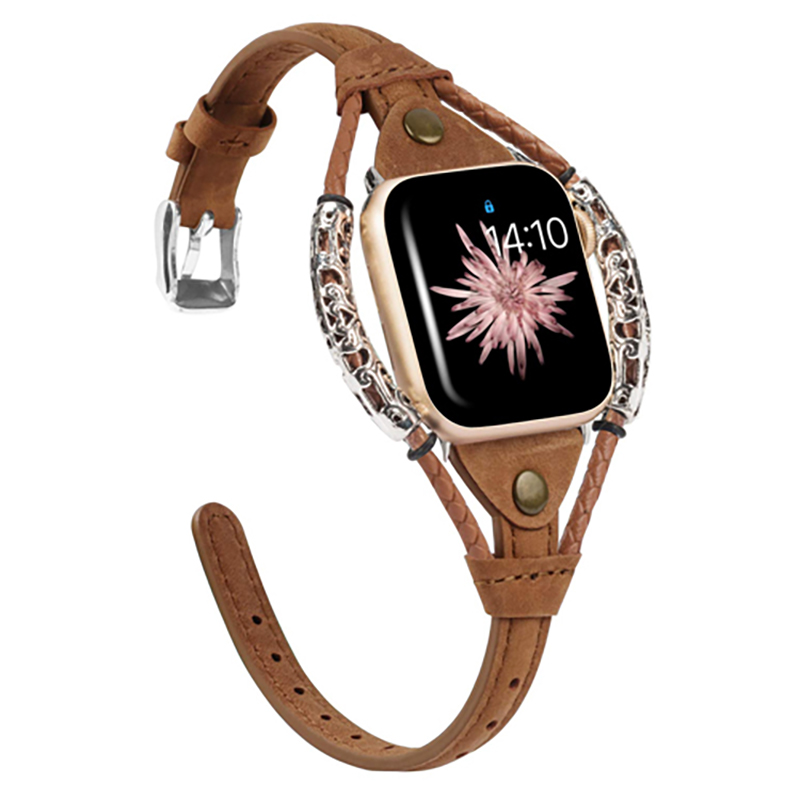 Genuine Leather Strap for Appl - Luxury Watch Ap recension och pris