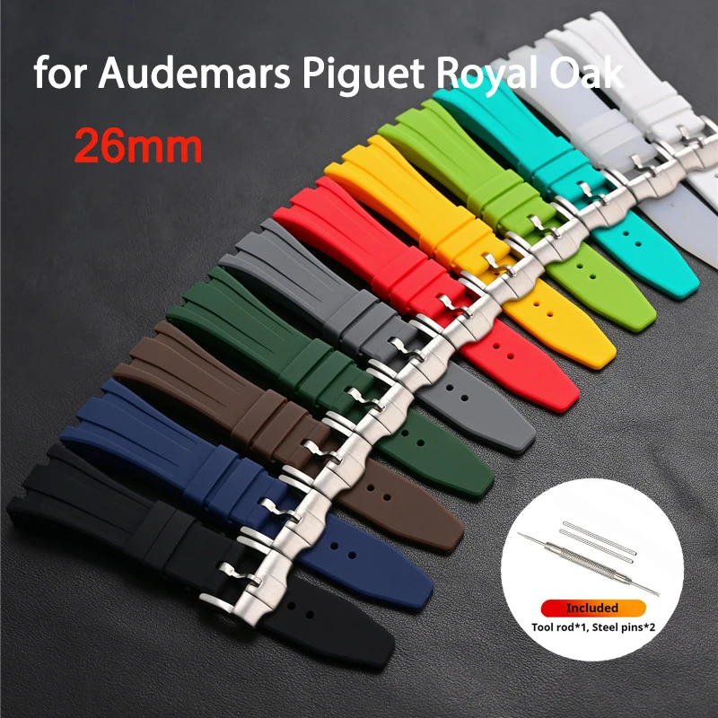 26mm Rubber Strap for Audemars - Audemars Piguet Watch Royal Oak Offshore recension och pris
