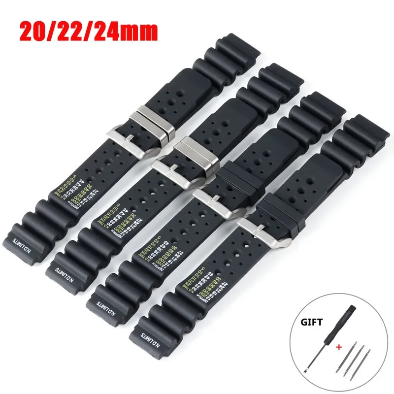 Diving Silicone Strap for Seik - Citizen Watch Promaster recension och pris