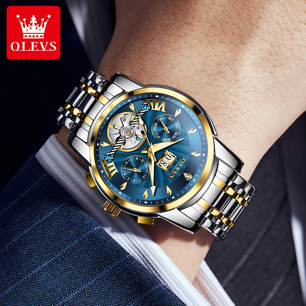 OLEVS Men Watches Luxury Fashi - Luxury Watch Strap recension och pris