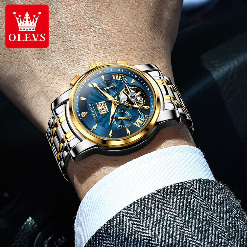OLEVS Men Watches Luxury Fashi - Luxury Watch Strap recension och pris
