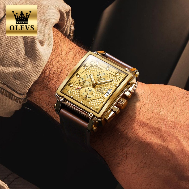 OLEVS Brand Mens Watches Water - Luxury Watch Strap recension och pris
