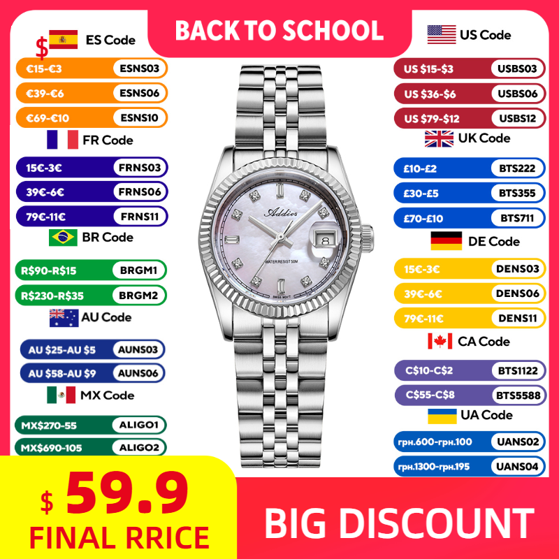 ADDIES 585 Quartz Women's Watc - Luxury Watch Hand recension och pris