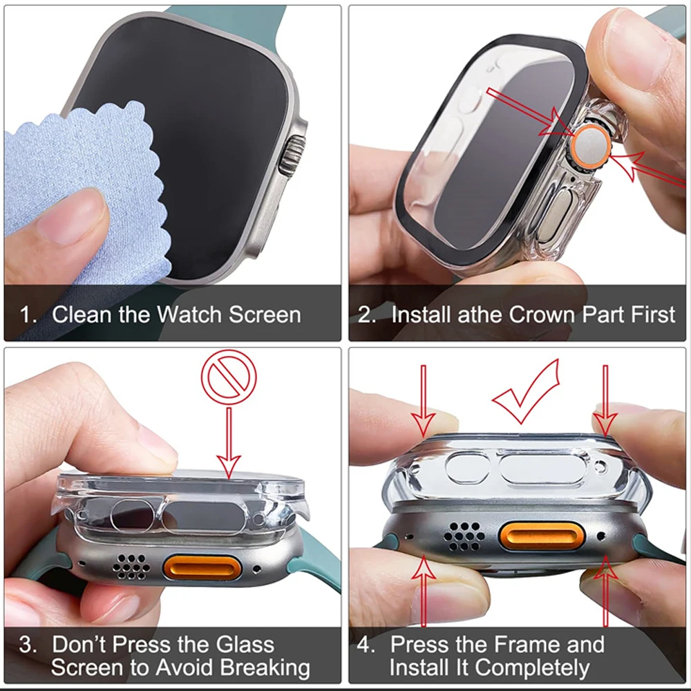 Glass+case For Apple Watch Ult - Luxury Watch Ap recension och pris